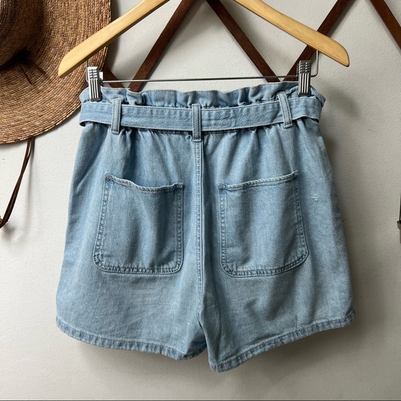 Loft • Paper Bag Denim Shorts - Picture 5 of 7